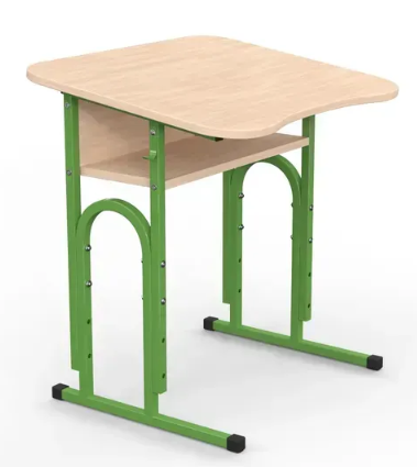 Стіл учнівський 05 №4-6/600х500 нахил без полиці МФ Вересень